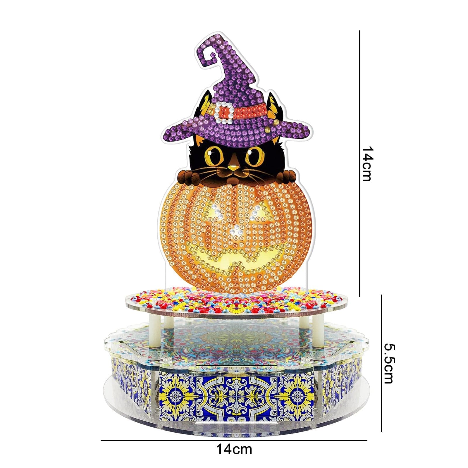 New Halloween  5D DIY handmade special-shaped diamond with lamp diamond painting-DIY Diamond Music Box with Lights ktclubs.com