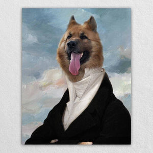 Noble Cat Dog Portraits In Suit Pet Photo Canvas Art ktclubs.com