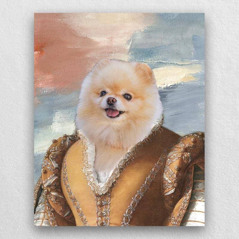 Noblewoman Pet Portrait Renaissance Dog Royal Portraits ktclubs.com