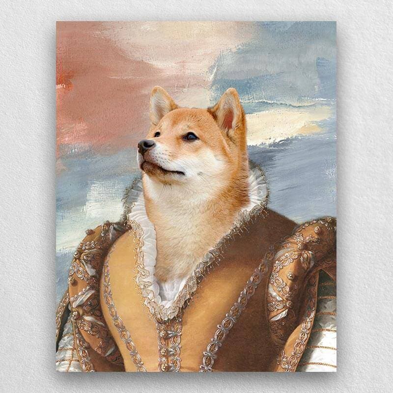 Noblewoman Pet Portrait Renaissance Dog Royal Portraits ktclubs.com