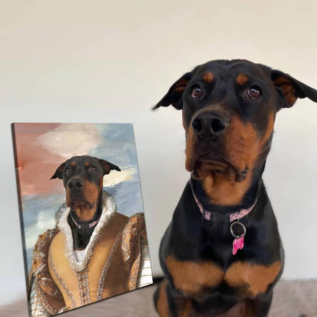 Noblewoman Pet Portrait Renaissance Dog Royal Portraits ktclubs.com