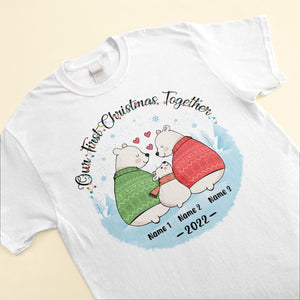 Our First Christmas Together - Personalized Shirt - Christmas Gift For Parents