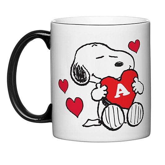 PEANUTS® Snoopy™ Initial Heart Mug ktclubs.com