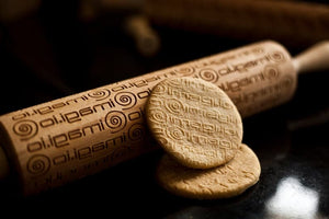 PERSONALIZED rolling pin, custom rolling pin, embossing rolling pin, engraved rolling pin by laser (name, logo) ktclubs.com