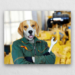 Personalized Factory Worker Pet Protrait ktclubs.com