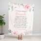 Personalized Granddaughter Blanket, To My Granddaughter, Christmas Gift Granddaughter, Granddaughter Gift, Personalized Blanket, Pink Floral ktclubs.com