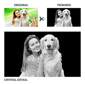 Personalized Pet 3D Crystal Photo Custom Picture | Pet 3D Pictures in Glass | Cat Dog 3D Photo Engraved Pet Memorial Crystal Night Light LED ktclubs.com