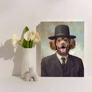 Pet In Suit With Hat Portrait Pet Creations Art ktclubs.com