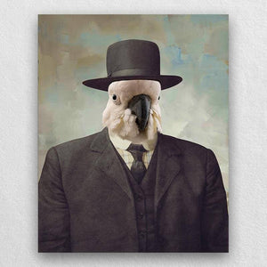 Pet In Suit With Hat Portrait Pet Creations Art ktclubs.com