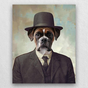 Pet In Suit With Hat Portrait Pet Creations Art ktclubs.com