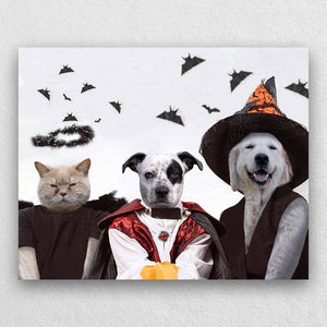 Pet Painting In Scary Yet Elegant Halloween Costumes ktclubs.com