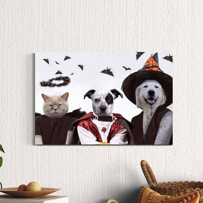 Pet Painting In Scary Yet Elegant Halloween Costumes ktclubs.com