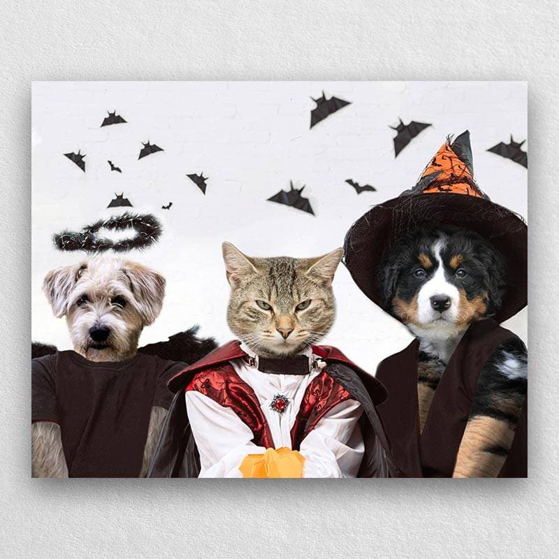 Pet Painting In Scary Yet Elegant Halloween Costumes ktclubs.com