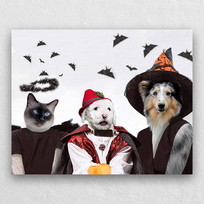 Pet Painting In Scary Yet Elegant Halloween Costumes ktclubs.com