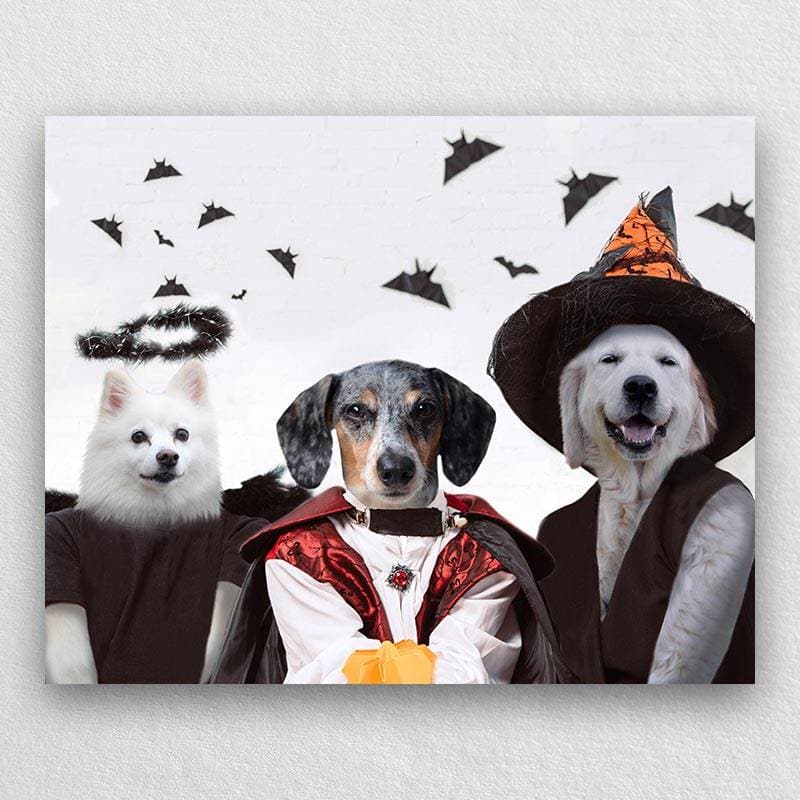 Pet Painting In Scary Yet Elegant Halloween Costumes ktclubs.com