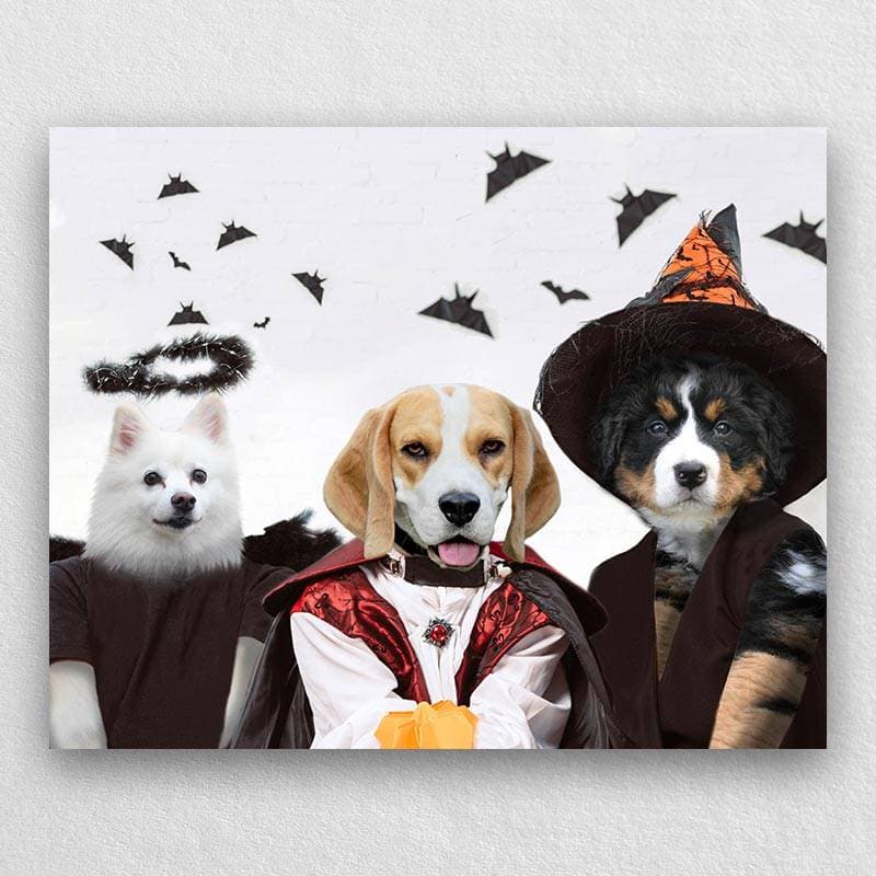 Pet Painting In Scary Yet Elegant Halloween Costumes ktclubs.com