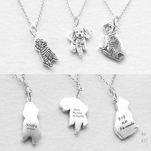 Pet Photo Custom Necklace Cat Dog Photo Custom Ring Bracelet Sterling Silver Memorial Jewelry Bracelet Pendant ktclubs.com