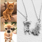 Pet Photo Custom Necklace Cat Dog Photo Custom Ring Bracelet Sterling Silver Memorial Jewelry Bracelet Pendant ktclubs.com