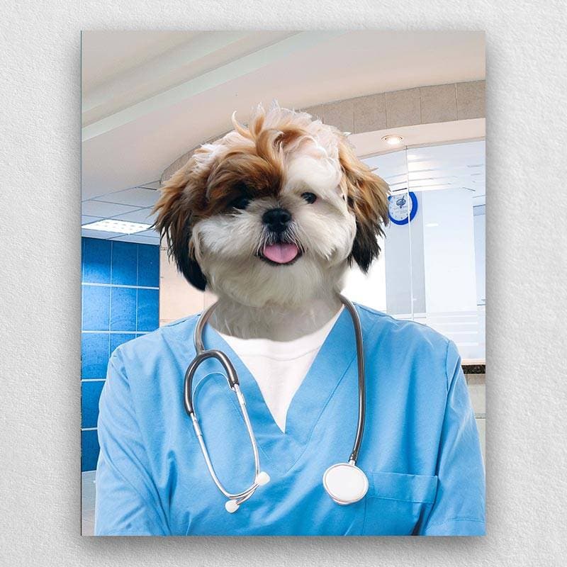 Pet Portraits Dressed Up As A Professional Surgeon ktclubs.com