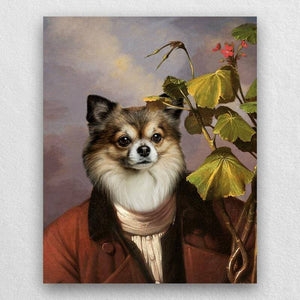 Pet With Geranium Old World Pet Portraits On Canvas ktclubs.com