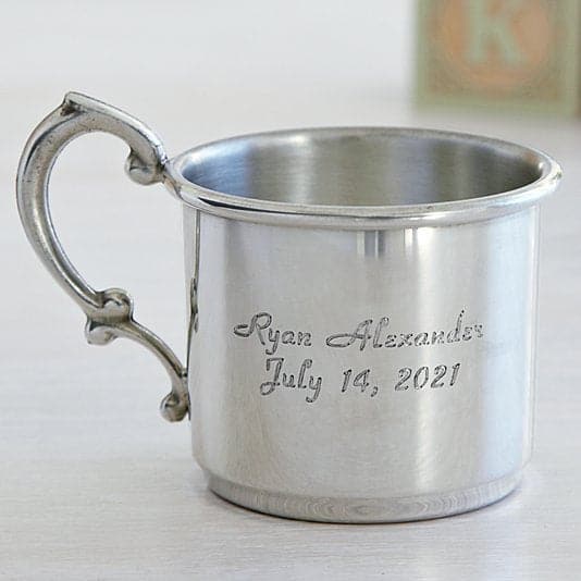 Pewter Keepsake Baby Cup ktclubs.com