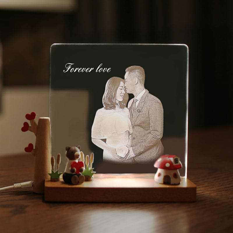 Photo custom photo frame night light wedding gift for new couple friends couple wedding anniversary birthday ktclubs.com