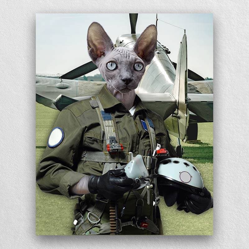 Pilot Pet Portrait Animal Head Portraits ktclubs.com