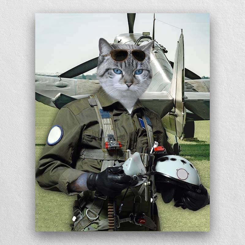 Pilot Pet Portrait Animal Head Portraits ktclubs.com