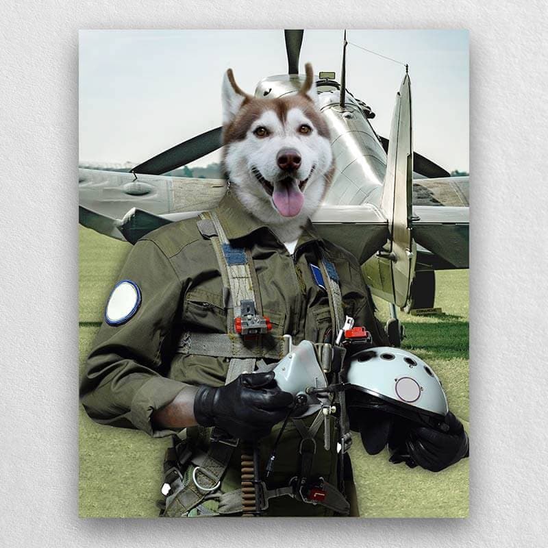 Pilot Pet Portrait Animal Head Portraits ktclubs.com