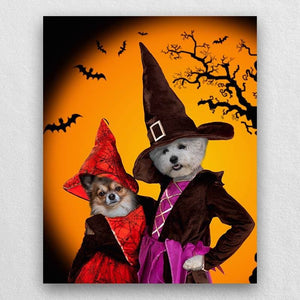 Portrait Of Your Pets In Halloween Witch Costumes ktclubs.com