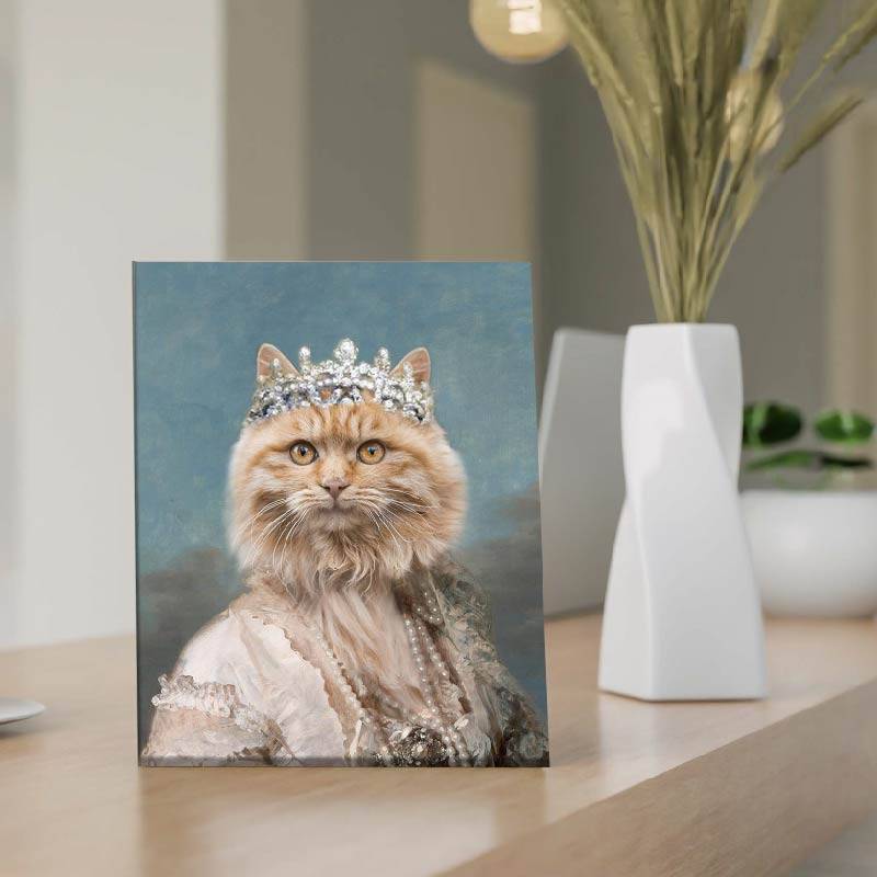 Queen Maria Pet Portrait Funny Cat and Dog Prints Pet Paintings ktclubs.com