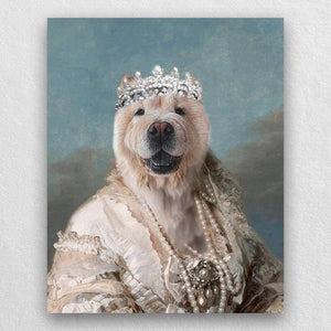 Queen Maria Pet Portrait Funny Cat and Dog Prints Pet Paintings ktclubs.com