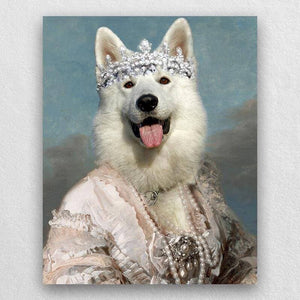 Queen Maria Pet Portrait Funny Cat and Dog Prints Pet Paintings ktclubs.com