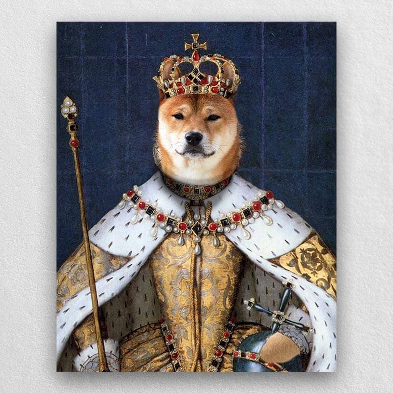 Queen Regal Painting of Pets Custom Pet Art ktclubs.com