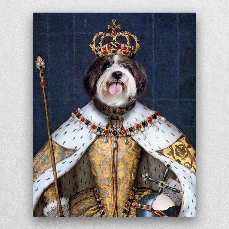 Queen Regal Painting of Pets Custom Pet Art ktclubs.com