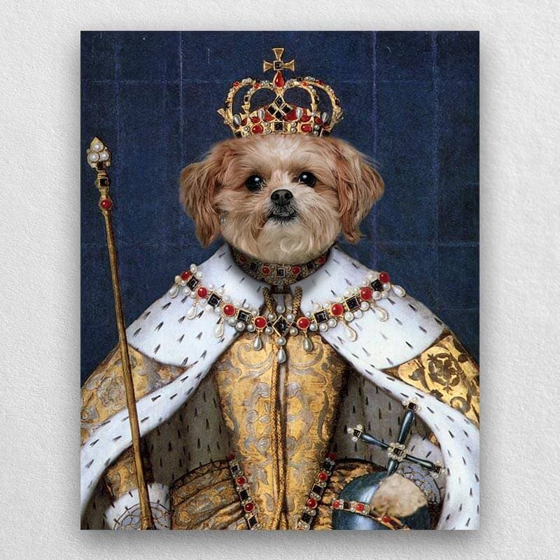 Queen Regal Painting of Pets Custom Pet Art ktclubs.com