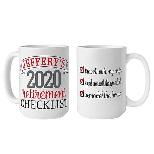 Retirement Checklist Mug ktclubs.com