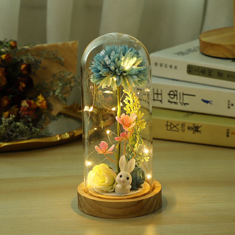 Round ball light eternal flower glass cover ktclubs.com