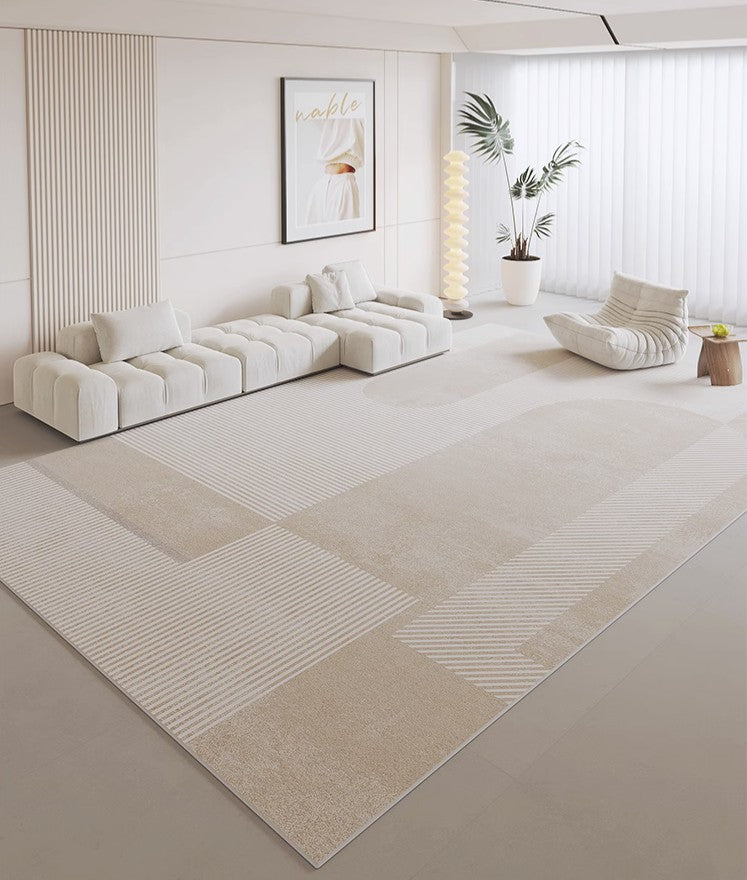 Unique Contemporary Modern Rugs, Large Geometric Carpets, Extra Large Modern Rugs under Dining Room Table, Abstract Modern Rugs for Living Room