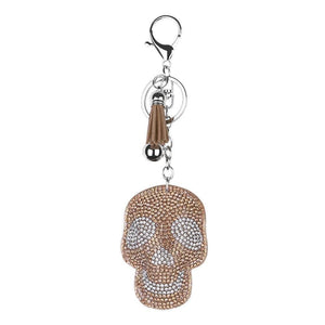 Skull Full Drill Special Shaped Diamond  Keychain ktclubs.com