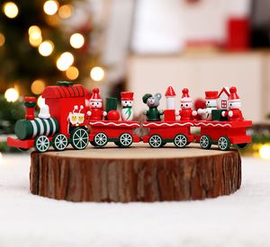 "Snowman driving a train"-Ornaments ktclubs.com