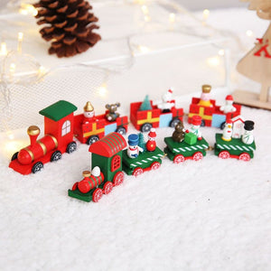 "Snowman driving a train"-Ornaments ktclubs.com