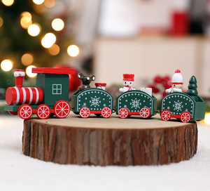 "Snowman driving a train"-Ornaments ktclubs.com