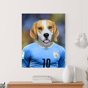 Soccer Star On The Field Personalised Pet Painting ktclubs.com