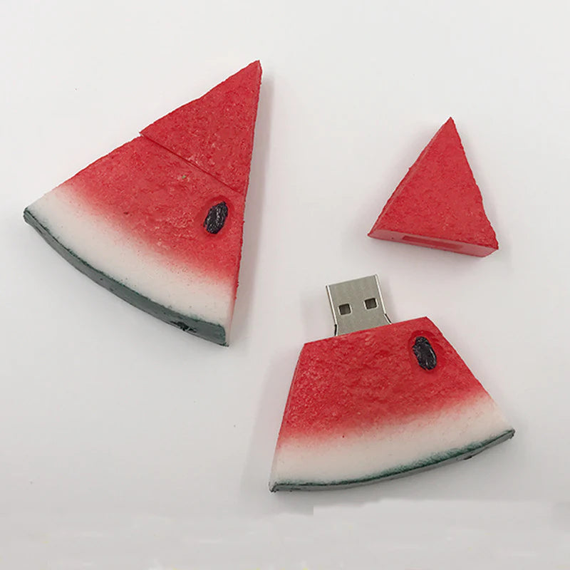 Soft rubber watermelon -USB flash drive ktclubs.com