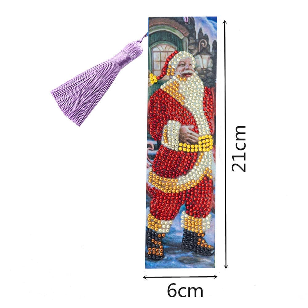 Special Shaped DIY Cartoon Diamond Painting Bookmark (Santa Claus AA264) ktclubs.com