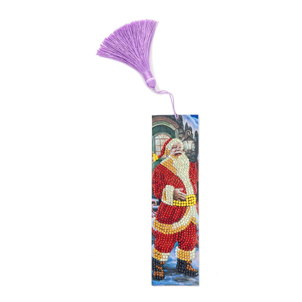 Special Shaped DIY Cartoon Diamond Painting Bookmark (Santa Claus AA264) ktclubs.com