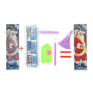 Special Shaped DIY Cartoon Diamond Painting Bookmark (Santa Claus AA264) ktclubs.com