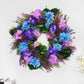 Spring Purple Lavender Purple Tulip Wreath Blue Larch Spring Summer Wreath ktclubs.com