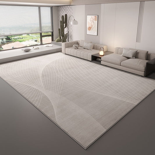 Dining Room Modern Rugs, Contemporary Floor Carpets for Living Room, Grey Geometric Modern Rugs in Bedroom, Large Modern Rugs for Sale